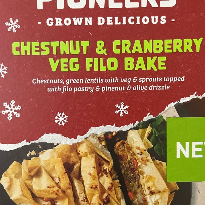 photo of Plant Pioneers Chestnut & Cranberry Veg Filo Bake shared by @ameriamber on  13 Dec 2022 - review