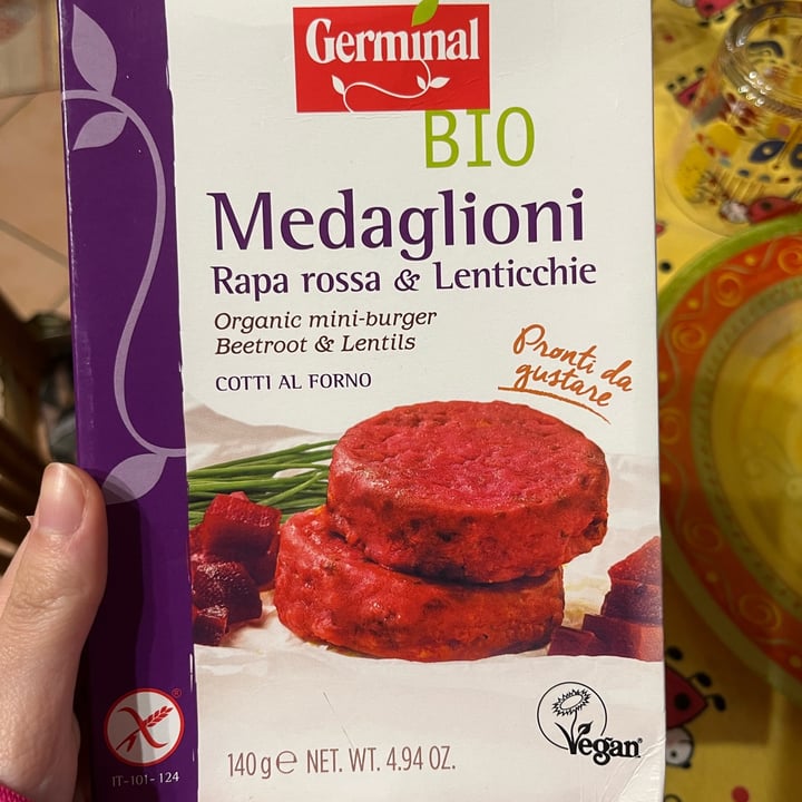 photo of Germinal Bio Medaglioni Di Rapa Rossa E Lenticchie shared by @elenagobbo on  03 Jan 2023 - review