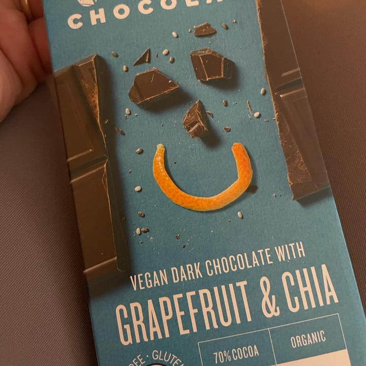 photo of VGAN Chocolate Vegan Dark Chocolate with Grapefruit and Chia shared by @superswede on  03 Feb 2023 - review