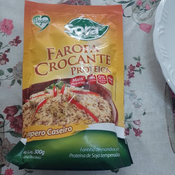 photo of Sora farofa crocante Proteica Tempero Caseiro Com Proteína De Soja shared by @letismgovegan on  27 Dec 2022 - review