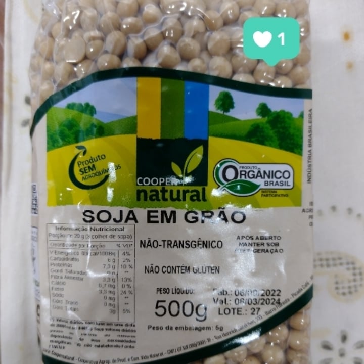 photo of Coopernatural Soja orgânica em grão shared by @simnaotalvez on  27 Jul 2023 - review