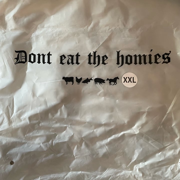 photo of Don’t Eat the Homies Eating Animals Causes Pandemics Shirt shared by @housej on  07 Mar 2023 - review