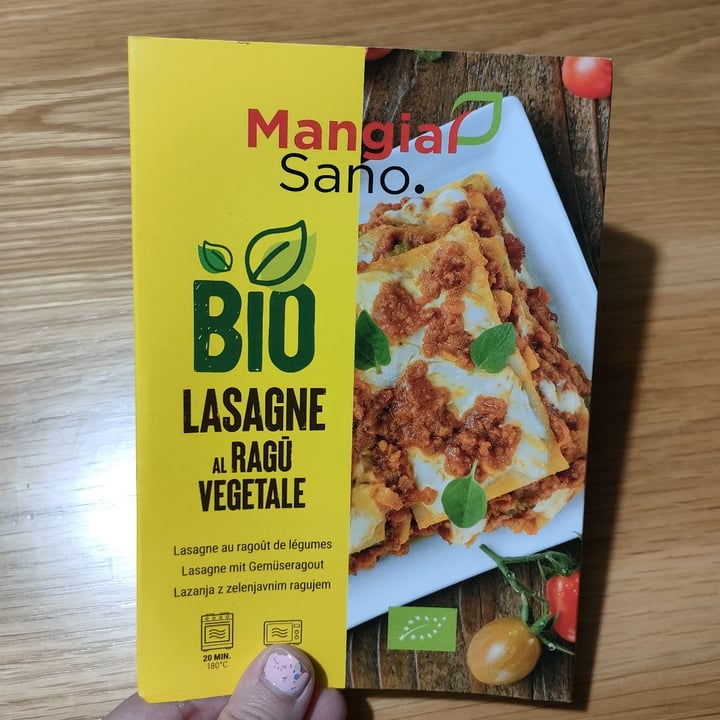 photo of Mangiar Sano Bio Lasagne Al Ragù Vegetale shared by @jericam on  14 May 2023 - review
