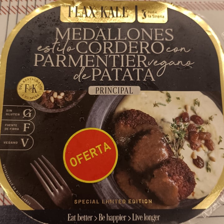photo of Flax & Kale medallones estilo cordero con parmentier vegano de patata shared by @lidiamanrique95 on  13 Jan 2023 - review