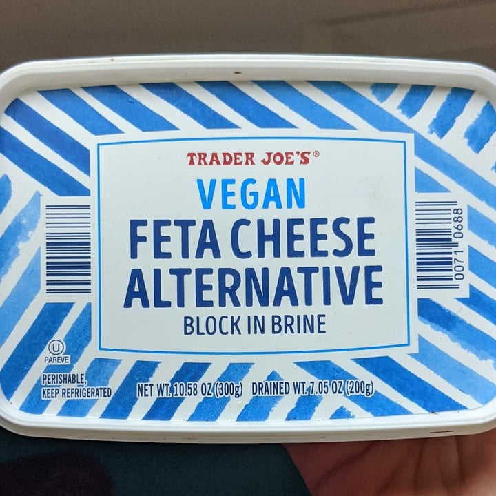 photo of Trader Joe's Vegan Feta Cheese Alternative shared by @theveganfeast on  16 Feb 2023 - review