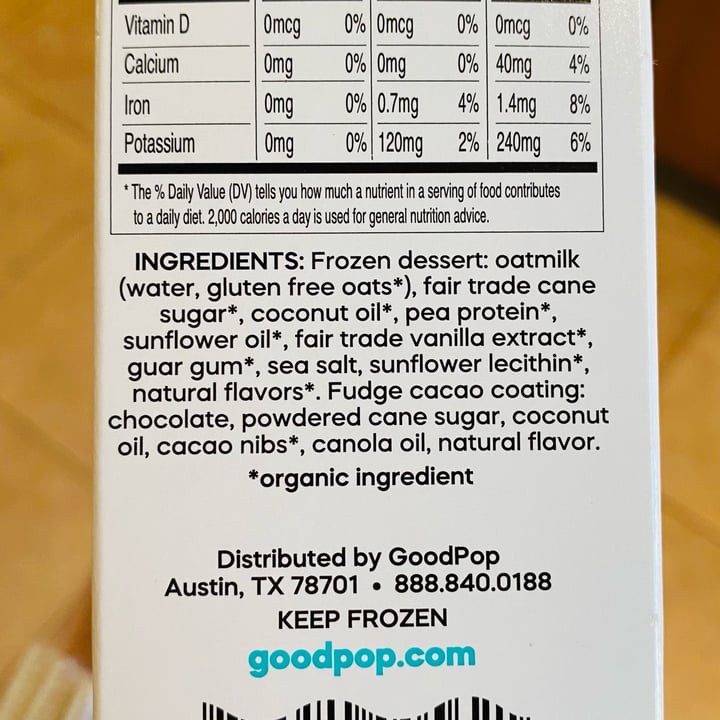 photo of Goodpop Fudge n’ Vanilla Crunch shared by @beckyyy on  21 Mar 2023 - review