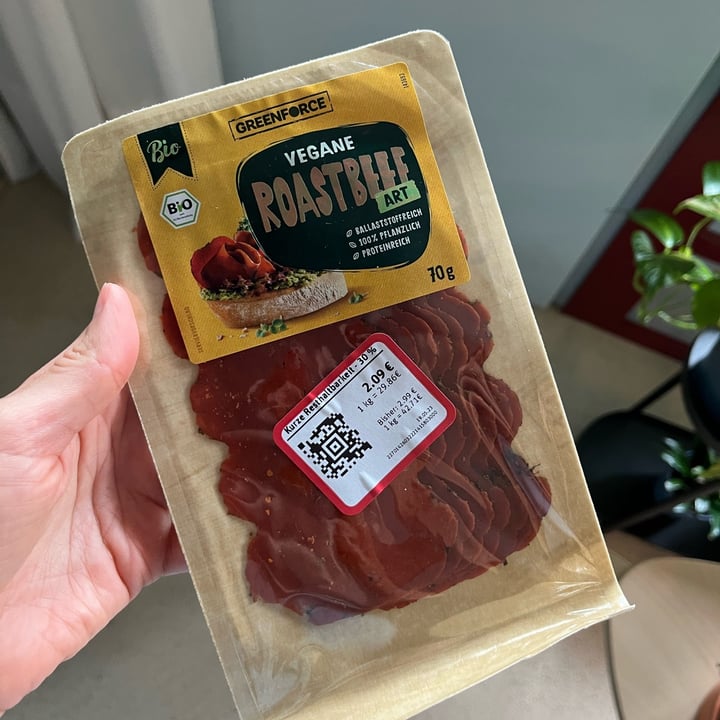 photo of GREENFORCE veganes Roastbeef shared by @xanaramos on  23 May 2023 - review