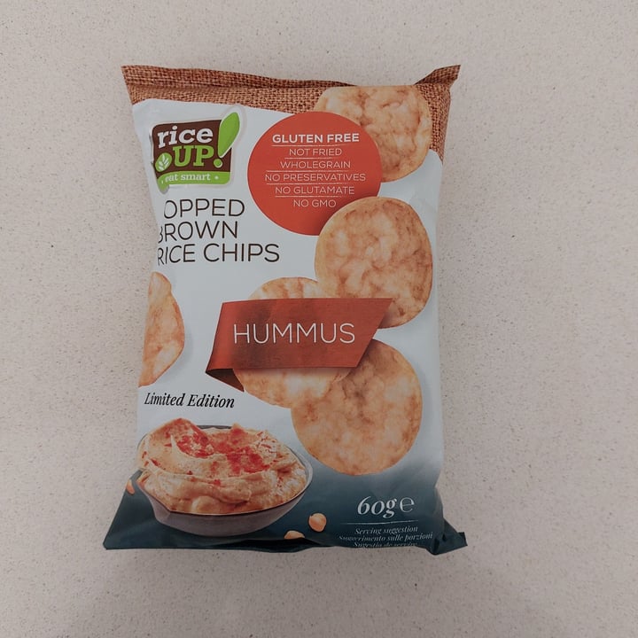 photo of Rice Up! Hummus Popped Brown Rice Chips shared by @raquelplata on  09 Feb 2023 - review