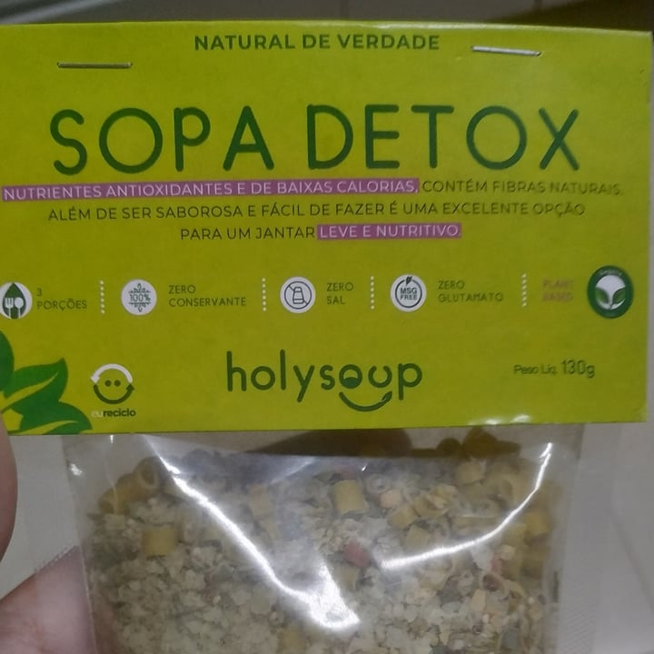 photo of holy soup Sopa Detox shared by @alinegsilva on  02 May 2023 - review
