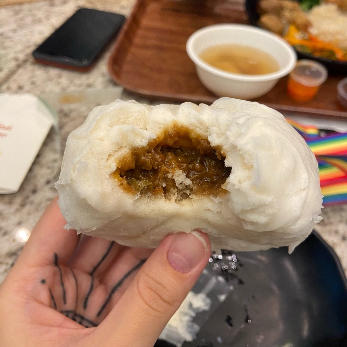 Rendang Lion Mane Mushroom Bao from Okk - Vegan Product Reviews ...