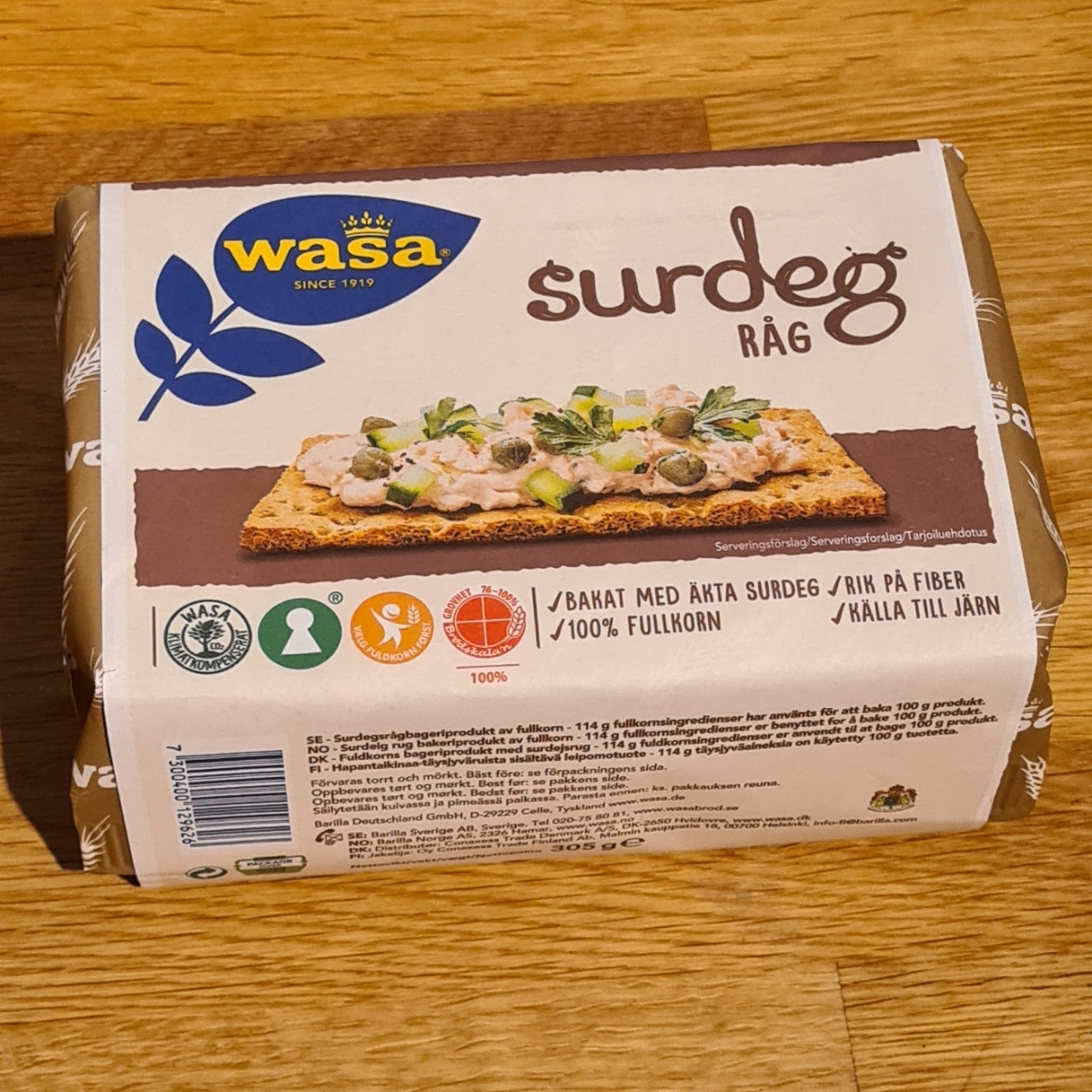 surdeg räg from Wasa - Vegan Product Reviews & Ratings | abillion