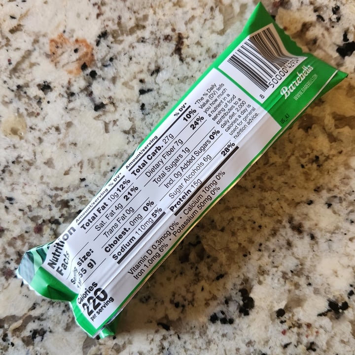 photo of Barebells Vegan Hazelnut&nougat protein bar shared by @eatwithzara on  07 Jan 2023 - review