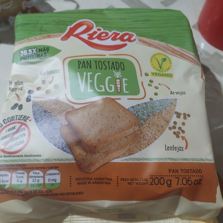 photo of Riera Pan Tostado Veggie shared by @patriveg80 on  21 Jun 2023 - review