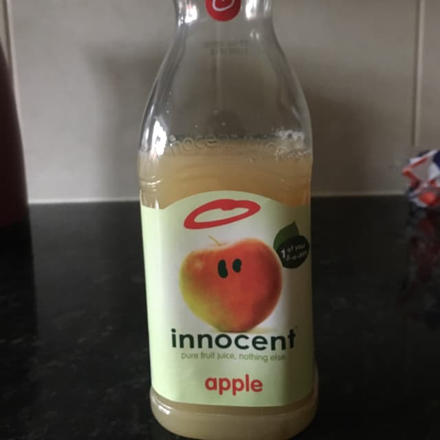 Apple juice at Innocent Review by @valedv abillion