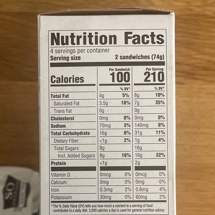 photo of So Delicious Dairy Free Ice cream sandwiches shared by @thatchels on  28 Feb 2023 - review