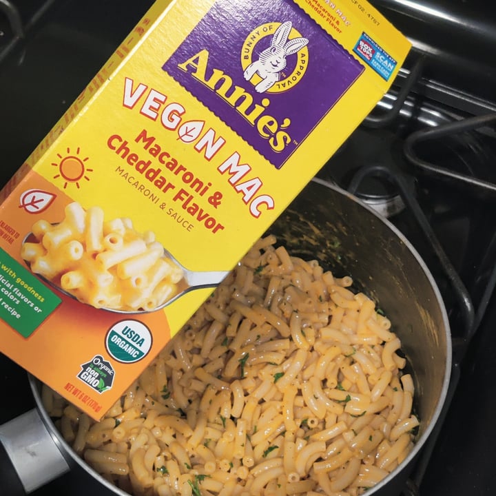 photo of Annie’s Annie's Vegan Mac - Macaroni & Cheddar Flavor shared by @cinemaspinach on  20 Jul 2023 - review