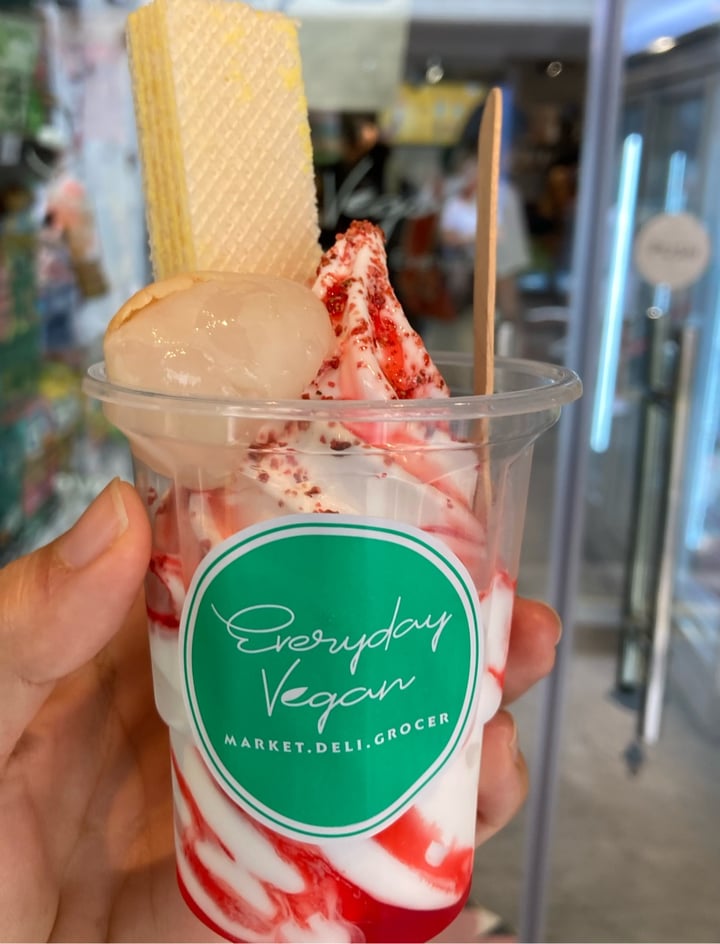 photo of Everyday Vegan Pte. Ltd. Strawberry Lychee Sundae shared by @kylla on  01 Jul 2023 - review