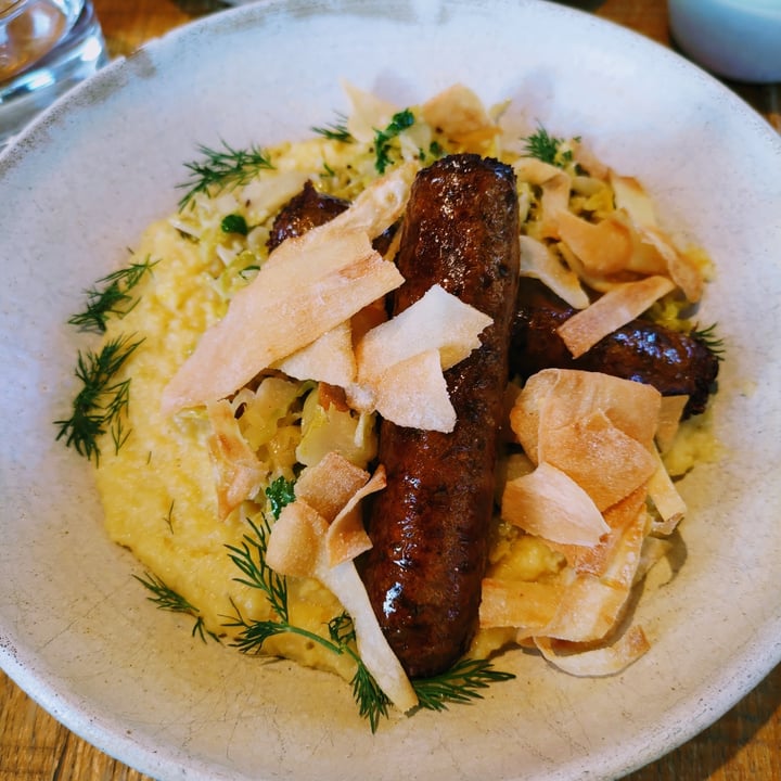 photo of mallow fennel sausage, herb soft polenta, caraway creamed cabbage shared by @stevenneoh on  26 Feb 2023 - review