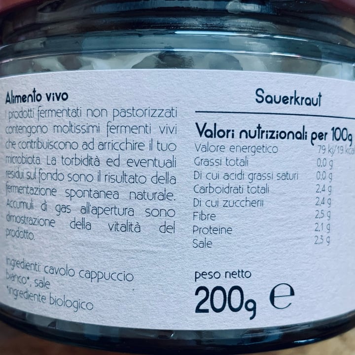 photo of Orto Fermentato Sauerkraut shared by @calcabrina on  23 Apr 2023 - review