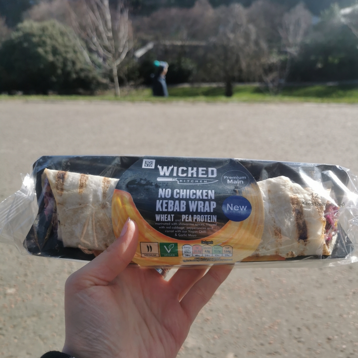 no chicken kebab wrap from Wicked - Vegan Product Reviews & Ratings ...