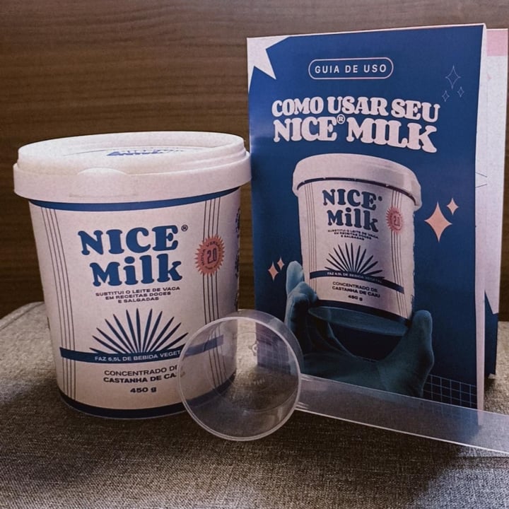 photo of Nice Milk Base concentrada para leite de castanha de caju shared by @thevegway on  05 Jan 2023 - review