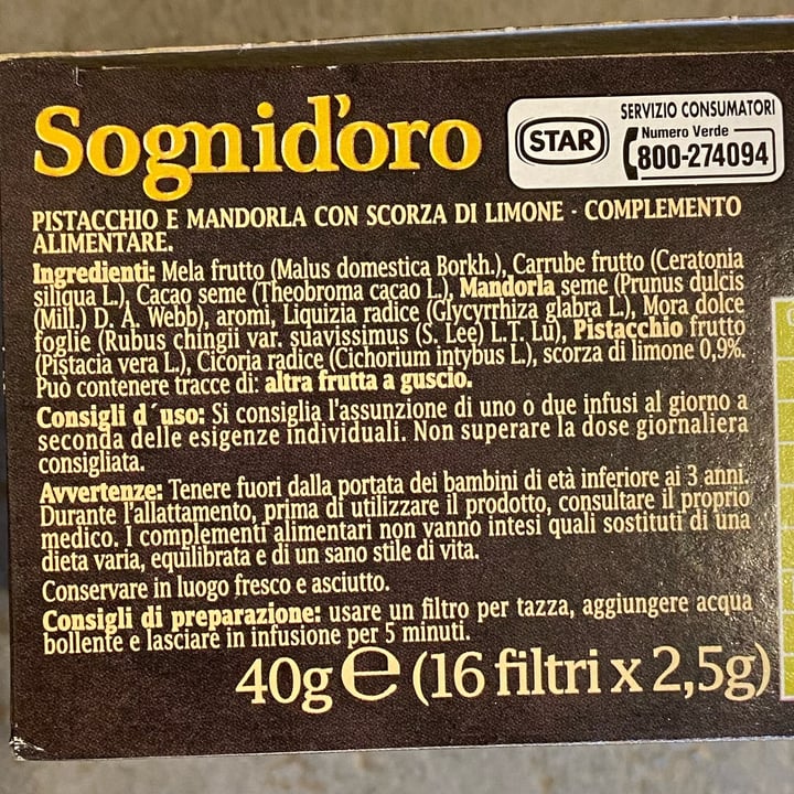 photo of Sognid'oro Delizie di frutta secca - pistacchio e mandorle con scorza di limone shared by @isabella7 on  03 Feb 2023 - review