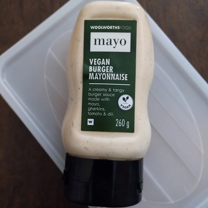 photo of Woolworths Food Vegan Burger Mayonnaise shared by @space999sailor on  01 Jun 2023 - review