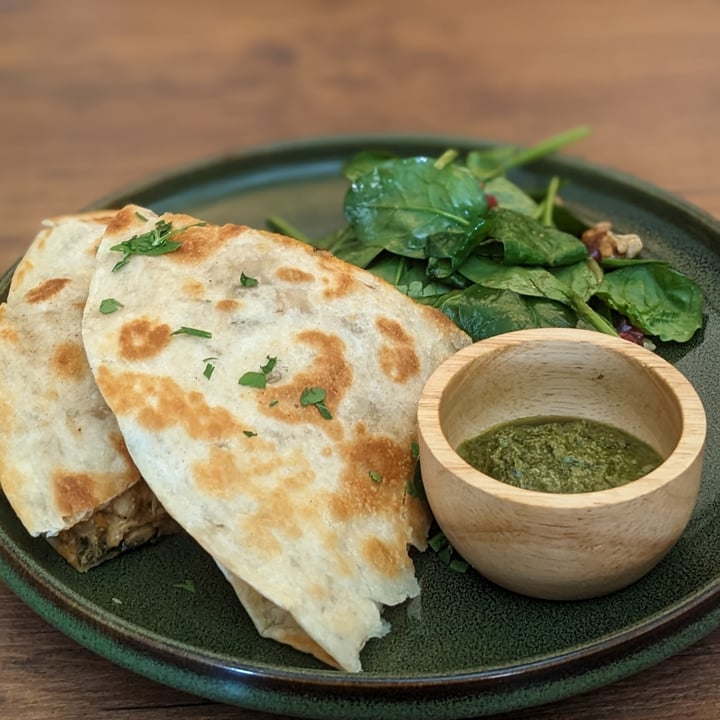 photo of The Dempsey Project Red Curry Tempeh Quesadilla shared by @masalapotates on  23 Apr 2023 - review