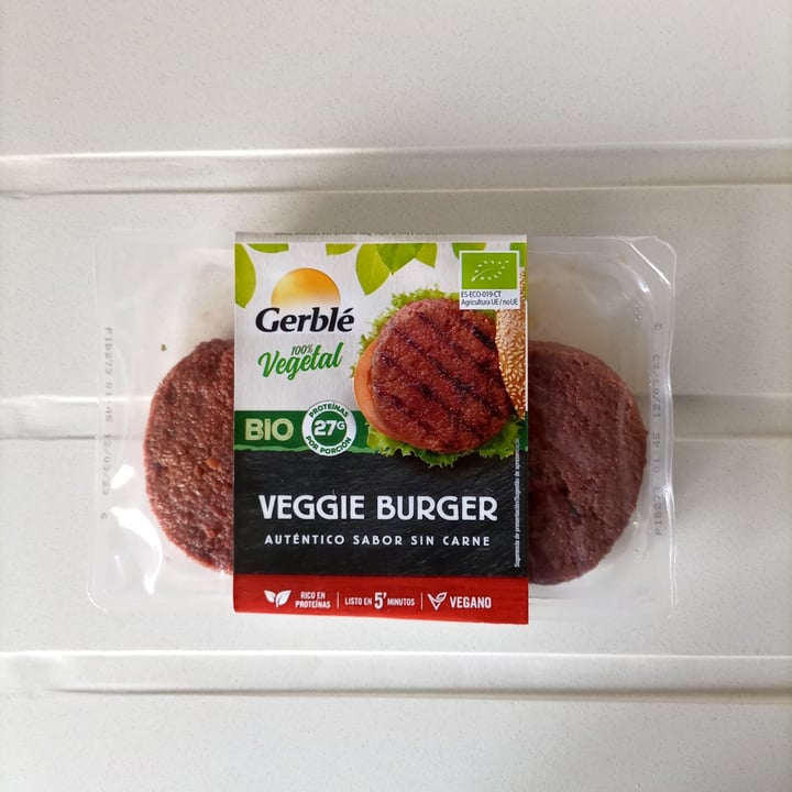photo of Gerblé Veggie burger shared by @asonier on  09 Jan 2023 - review