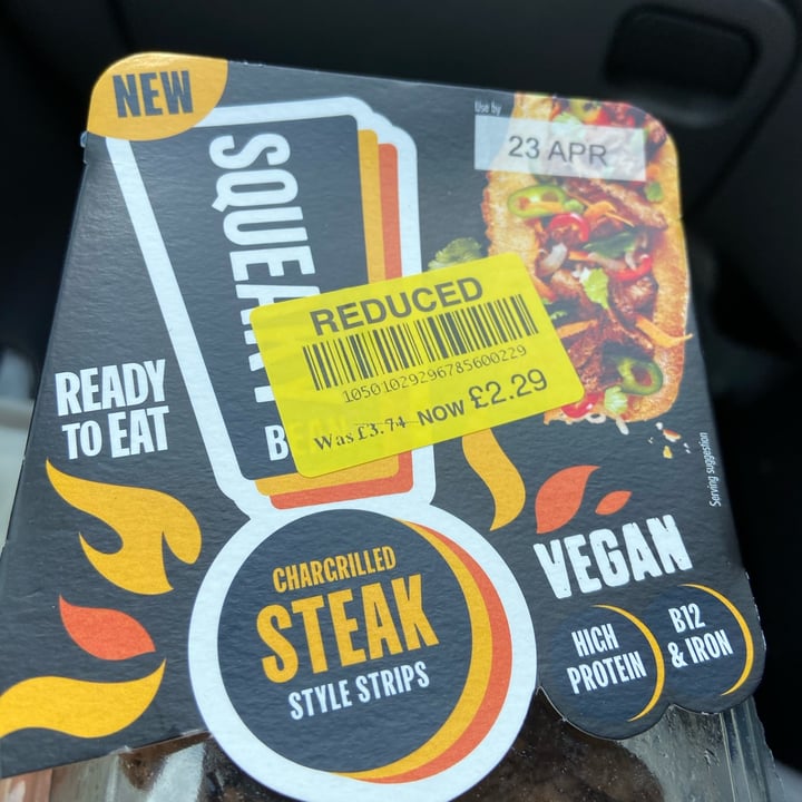 photo of Squeaky Bean Chargrilled Steak Style Strips shared by @vegismyguy on  03 May 2023 - review