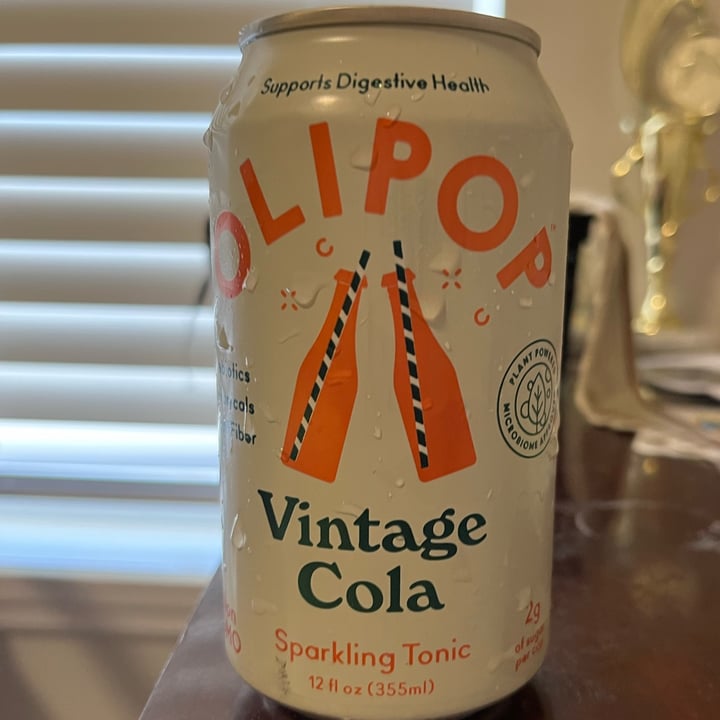 photo of OLIPOP Vintage Cola Sparkling Tonic shared by @allcowsfeelpaingoveg on  14 Jan 2023 - review