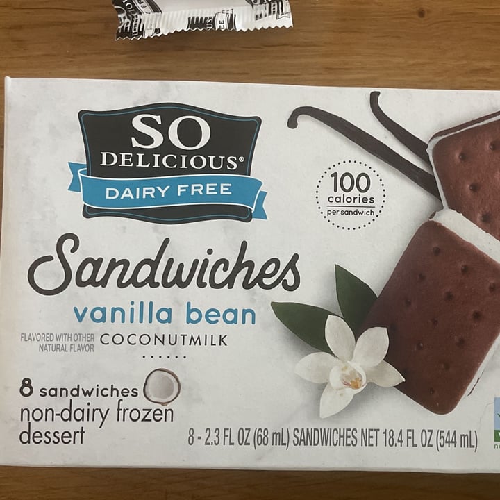 photo of So Delicious Dairy Free Ice cream sandwiches shared by @thatchels on  28 Feb 2023 - review