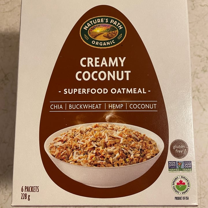 photo of Nature's Path Foods creamy coconut superfood oatmeal shared by @snoooz on  28 Feb 2023 - review