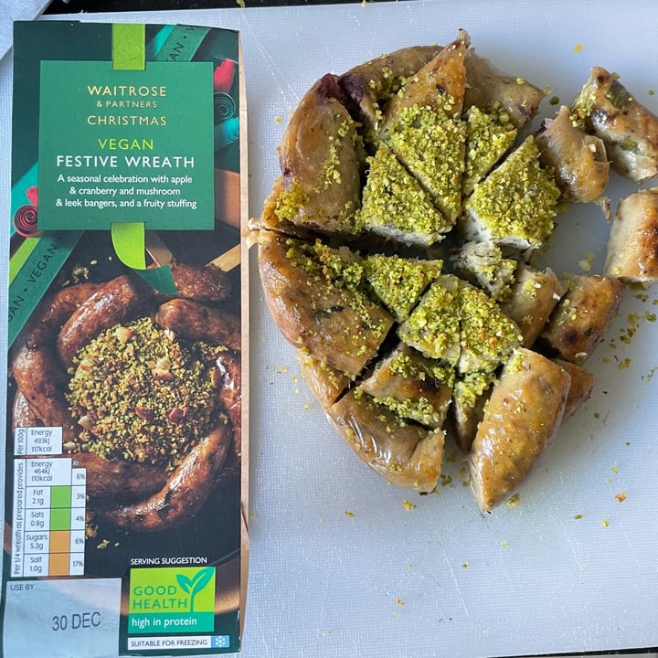 photo of Waitrose Vegan Christmas Wreath shared by @benji on  26 Dec 2022 - review