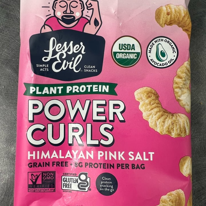 photo of Lesser Evil Snacks Plant protein power curls - Sea Salt shared by @catsgoodnight on  26 Mar 2023 - review