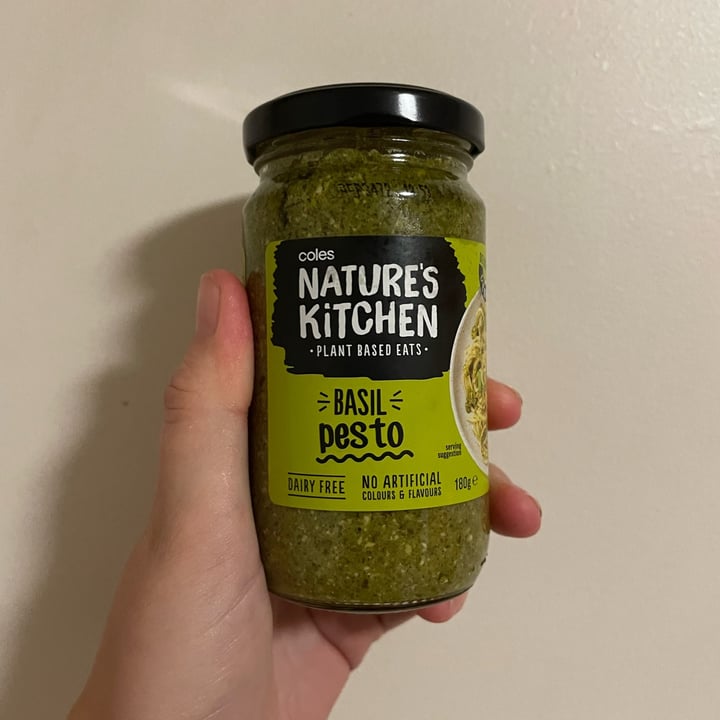 photo of Coles Nature's Kitchen Basil Pesto shared by @veggi-bella on  19 Mar 2023 - review