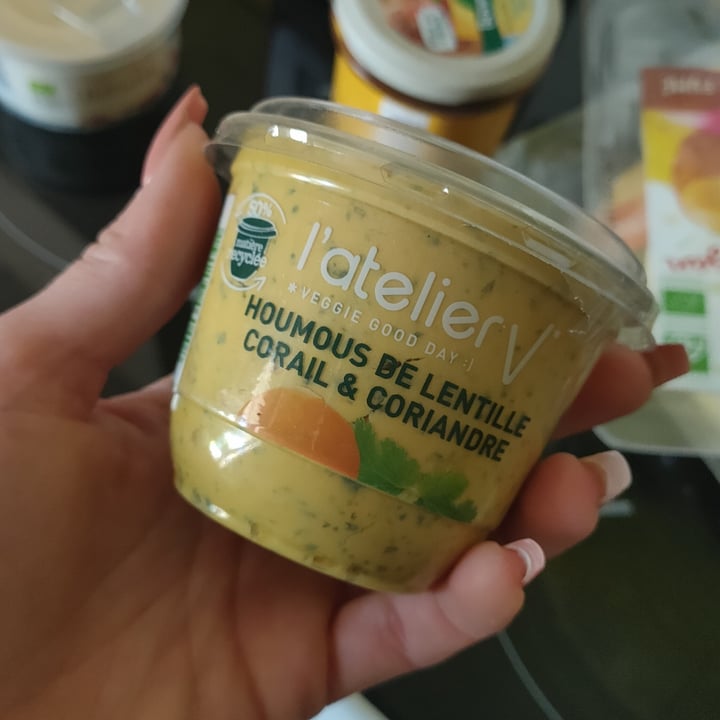 photo of L'Atelier V Houmous de Lentille Corail & Carotte shared by @vegfitmum on  14 May 2023 - review