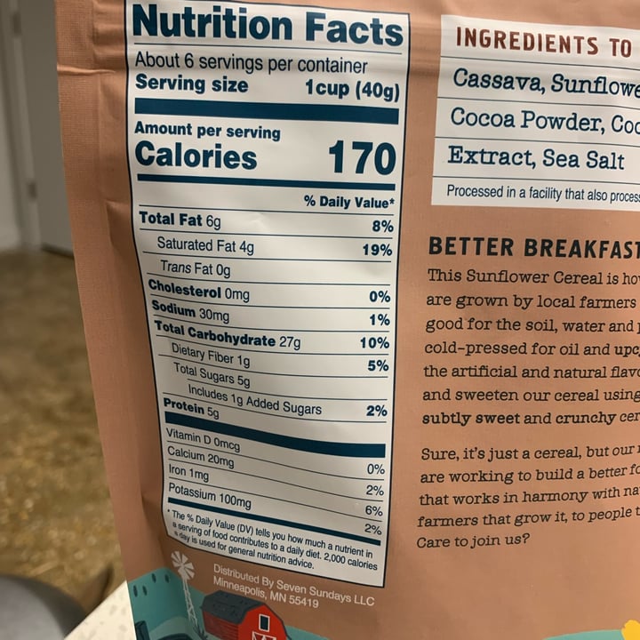 photo of Seven Sundays Real Cocoa shared by @zachery-woods on  20 Mar 2023 - review
