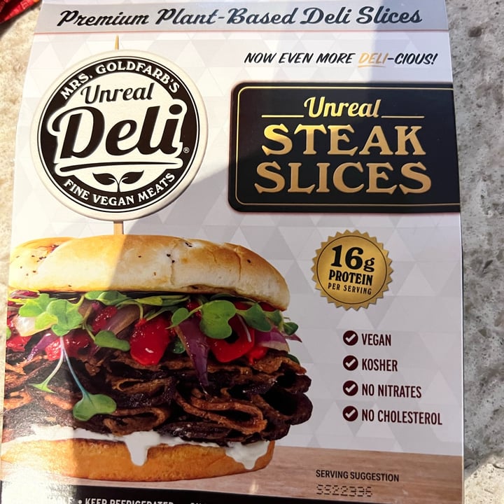 photo of unreal deli Steak Slices shared by @danielsweeney on  16 Feb 2023 - review