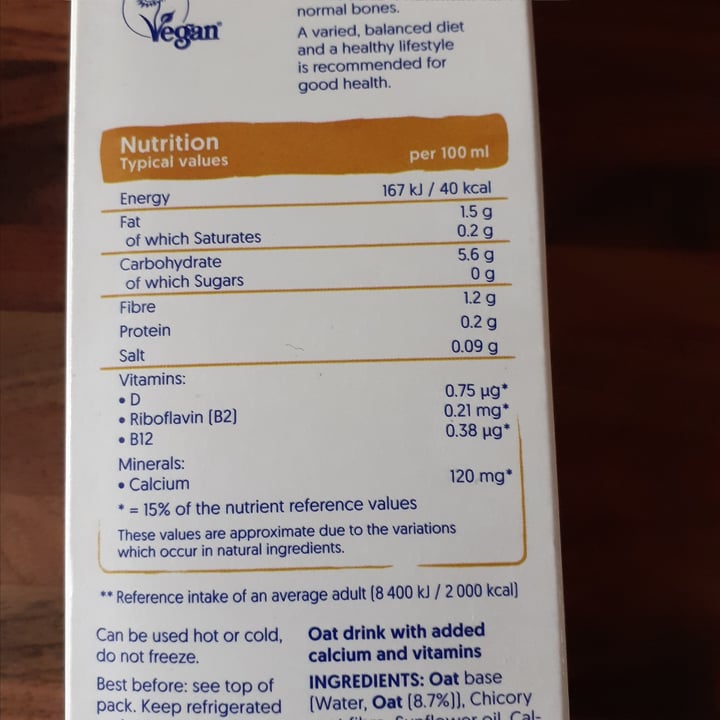 photo of Alpro Oat Milk No Sugars shared by @lucylou77 on  03 Aug 2023 - review