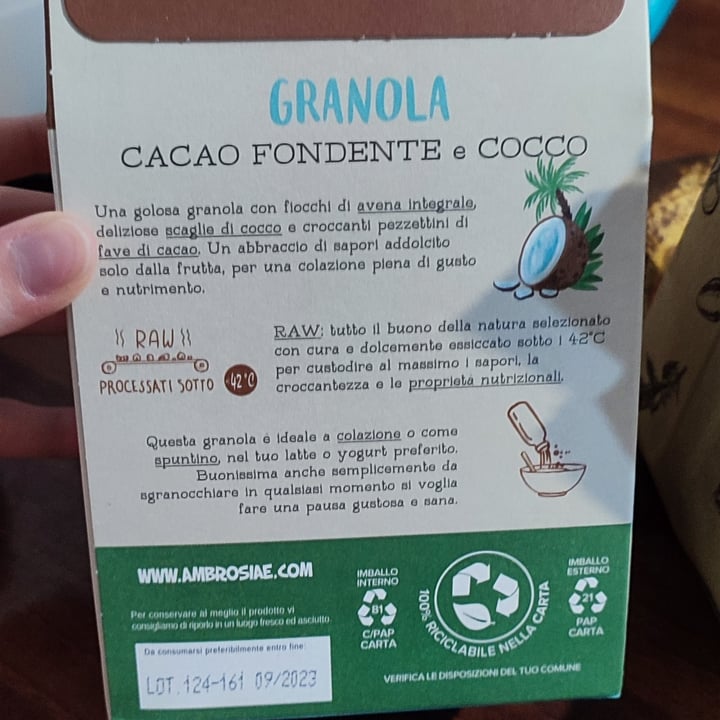 photo of Perfect Bio Granola Cacao Fondente E Cocco shared by @sonia02 on  22 Feb 2023 - review