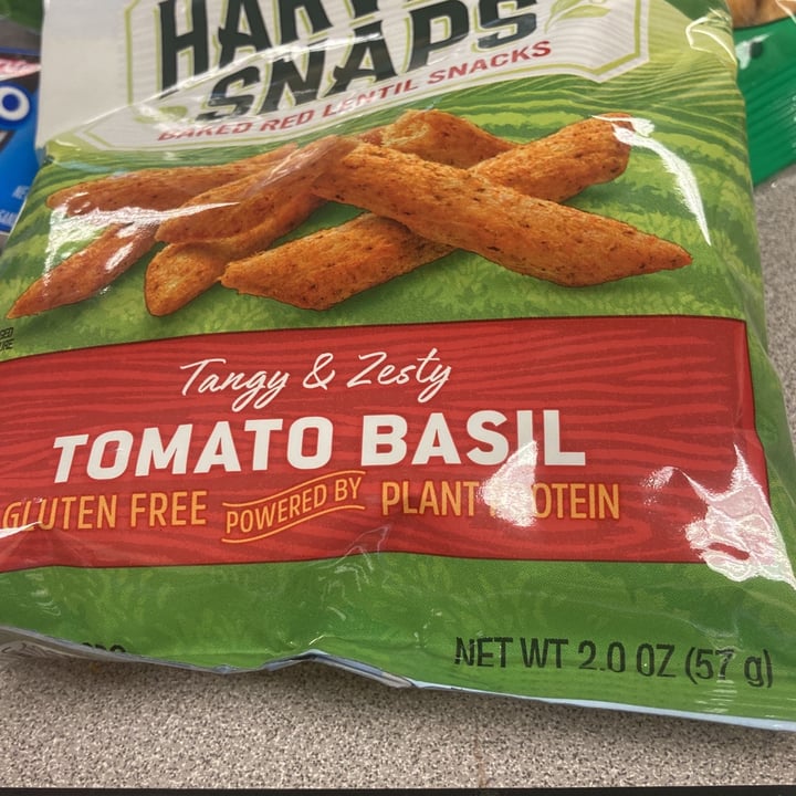 photo of Harvest Snaps Tomato basil red lentil crisps shared by @morgan20 on  24 Jan 2023 - review