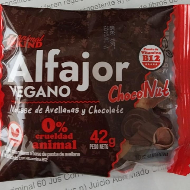 photo of Animal kind Alfajor ChocoNut shared by @julieta85 on  30 Mar 2023 - review