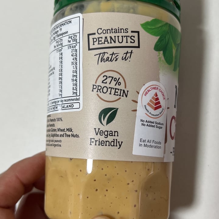 photo of Mother Earth crunchy peanut butter (unsalted) shared by @skootykoots on  20 Mar 2023 - review
