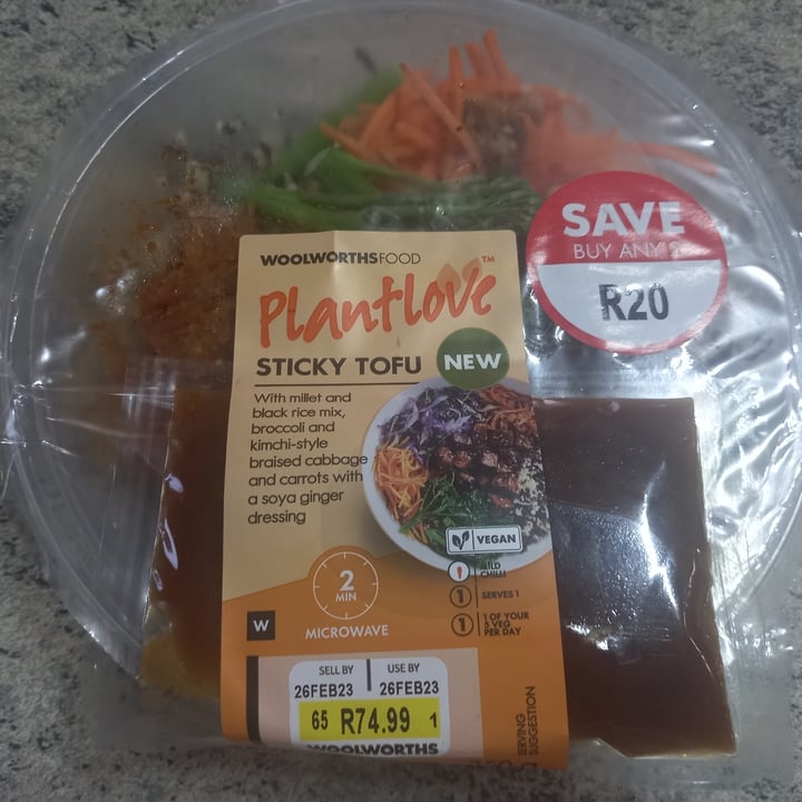 photo of Woolworths Food Plant Love Sticky Tofu shared by @colleenc on  27 Feb 2023 - review