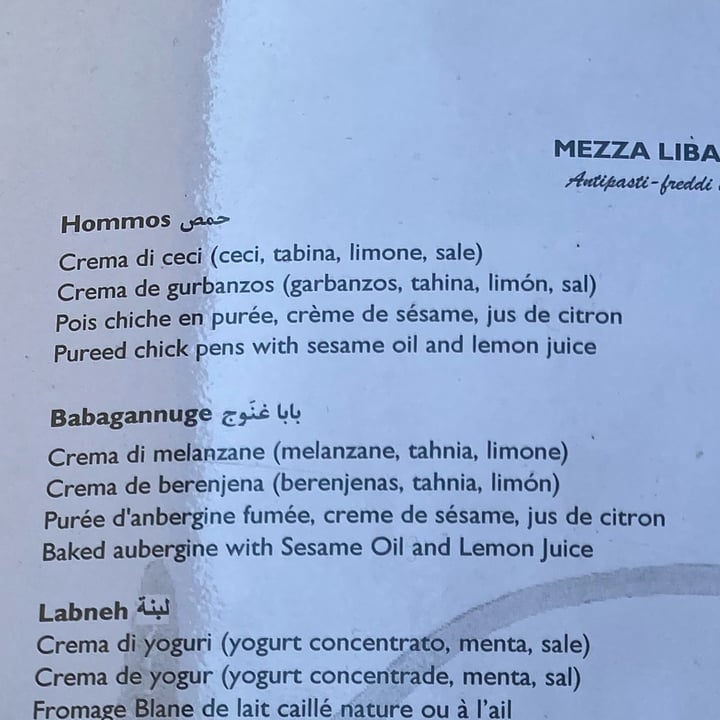 photo of Ristorante libanese Mille e una notte Babagannuge - Crema di melanzane shared by @aleglass on  08 Apr 2023 - review