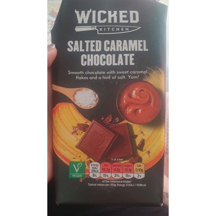 photo of Wicked Salted Caramel Chocolate shared by @veganlmk on  03 Jul 2023 - review