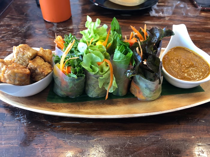 Rainbow Salad Rolls