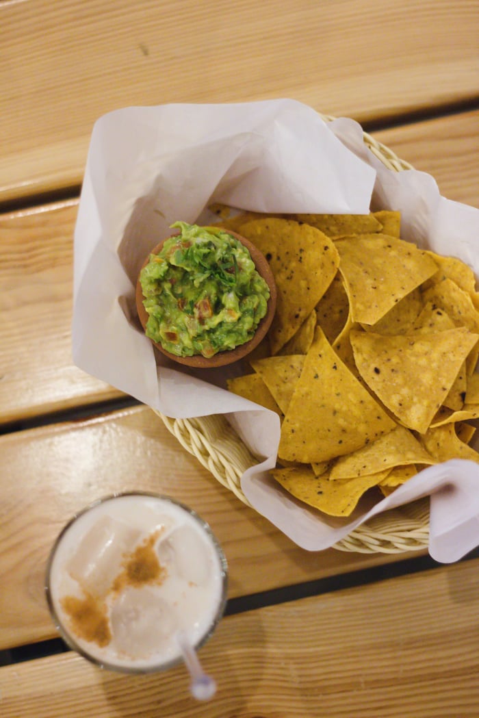 Nachos and guacamole