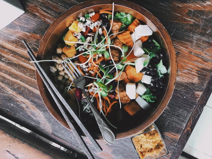 Vegan Tempeh Cobb Salad